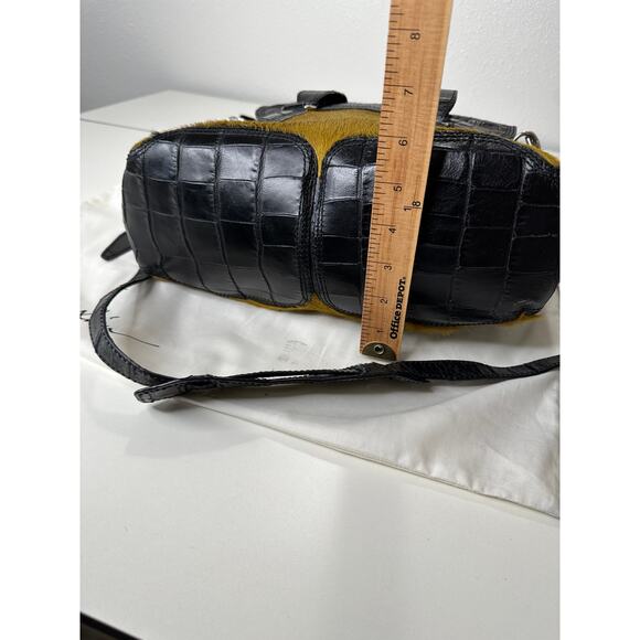 Philip Lim Pashli Crocodile Embossed Leather and Calf Hair Satchel Bag - Picture 14 of 16